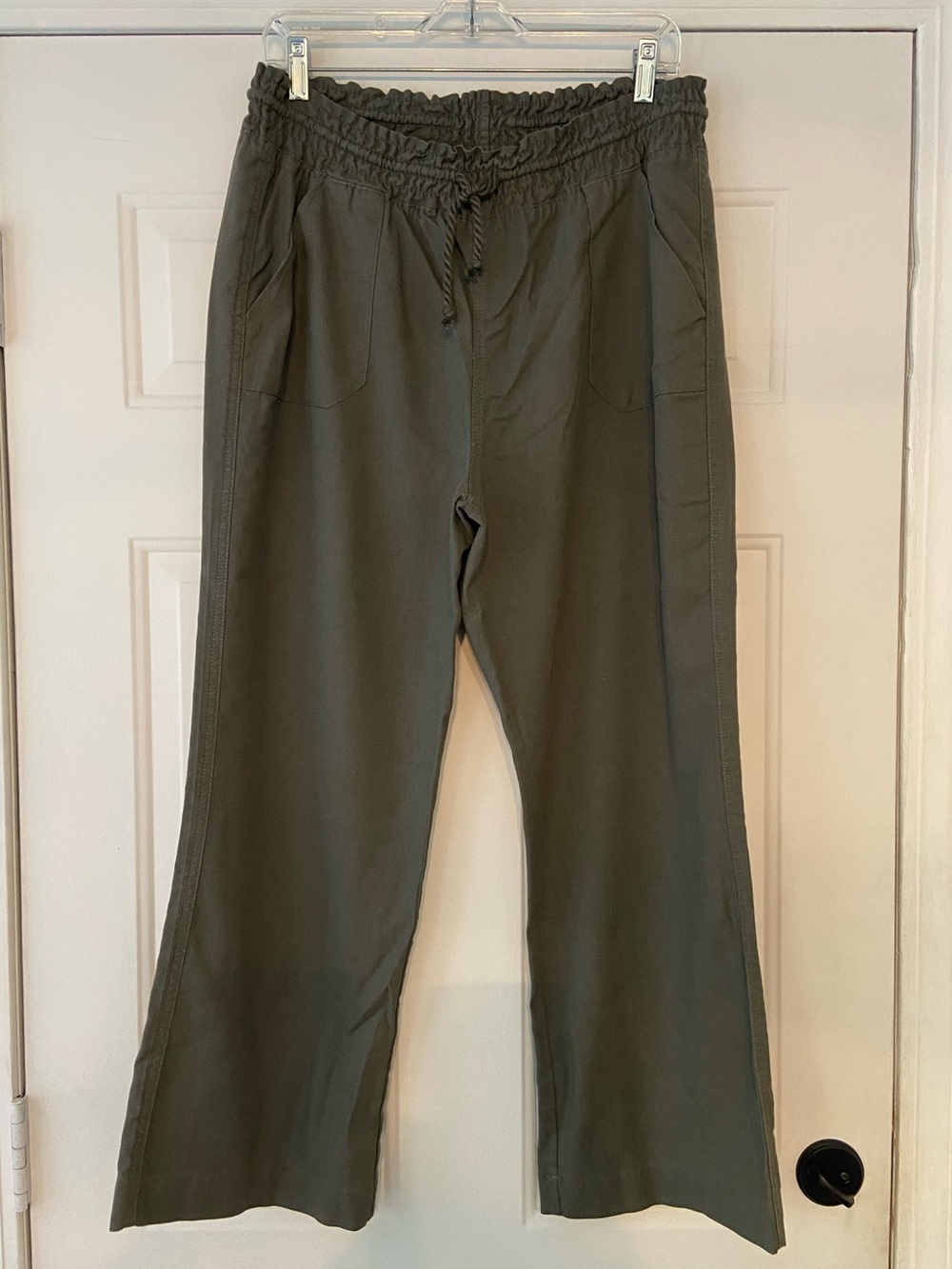 Ci Sono Olive Green Boot Cut Pants